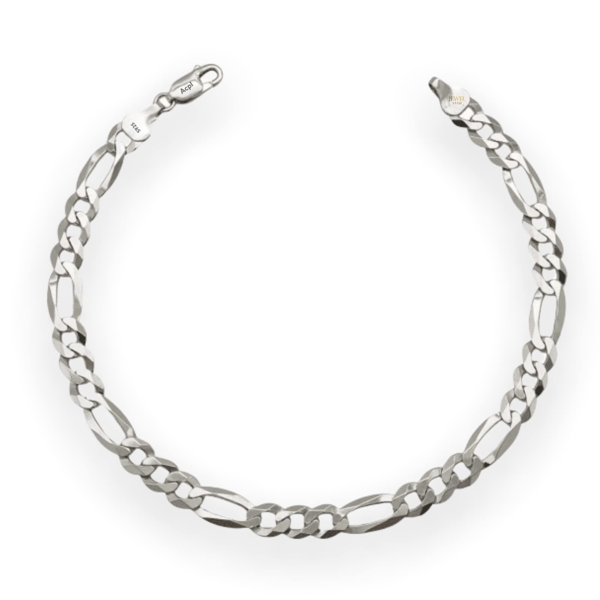 Buy JEWELYAARI™ Pure 925 Sterling Silver Italian Sachin Figaro